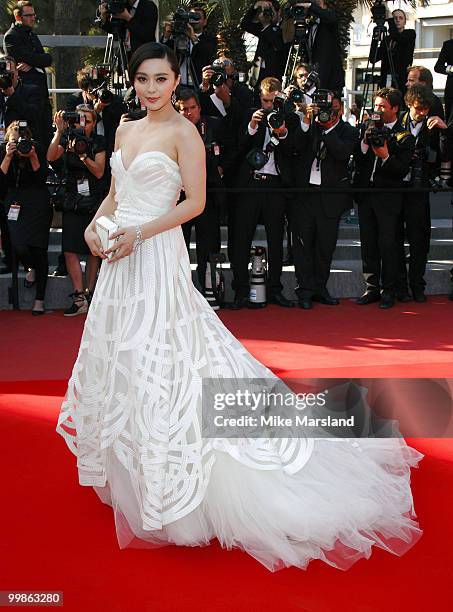 Fan Bing Bing attends the Biutiful Premiere at the Palais des Festivals during the 63rd International Cannes Film Festival on May 17, 2010 in Cannes,...