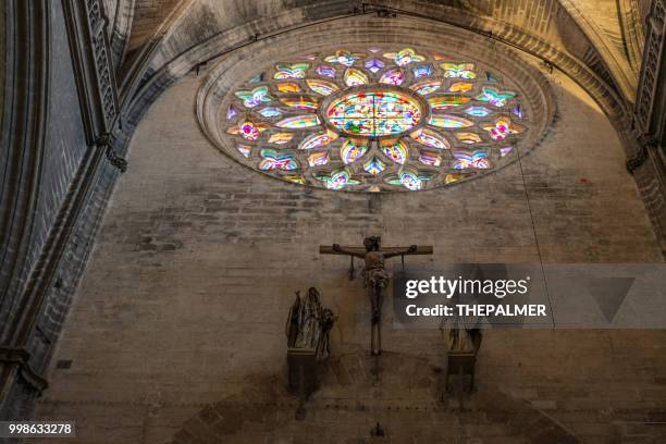 crucifixion seville cathedral spain - religious event stock pictures, royalty-free photos & images