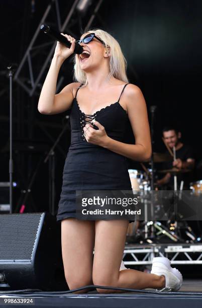 Pixie Lott performs at Cornbury Festival at Great Tew Park on July 14, 2018 in Oxford, England.