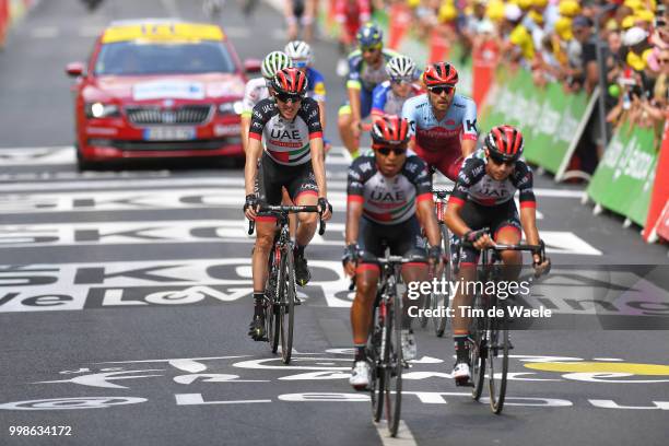 Arrival / Daniel Martin of Ireland and UAE Team Emirates / Disappointment / Rick Zabel of Germany / John Darwin Atapuma of Colombia and UAE Team...
