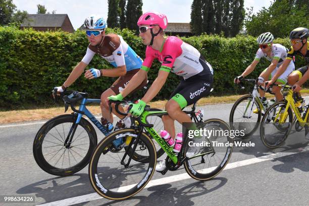 Pierre Rolland of France and Team EF Education First - Drapac P/B Cannondale / Pierre Latour of France and Team AG2R La Mondiale / during the 105th...