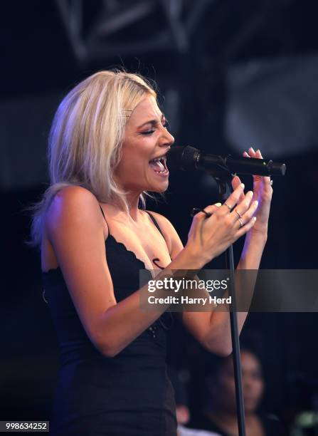 Pixie Lott performs at Cornbury Festival at Great Tew Park on July 14, 2018 in Oxford, England.