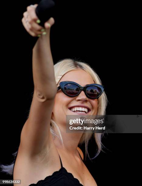 Pixie Lott performs at Cornbury Festival at Great Tew Park on July 14, 2018 in Oxford, England.