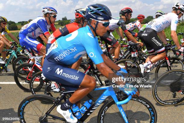 Nairo Quintana of Colombia and Movistar Team / during the 105th Tour de France 2018, Stage 8 a 181km stage from Dreux to Amiens Metropole / TDF / on...