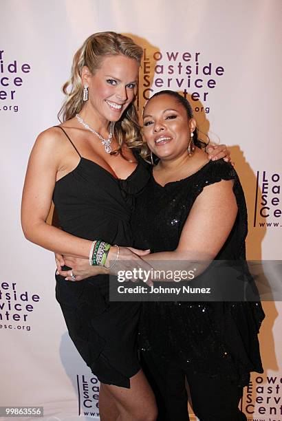 Heidi Albertsen and Justine Simmons attend the Lower Eastside Service Center's 51st Year of Continued Service celebration at Capitale on May 17, 2010...