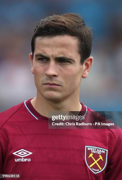 West Ham United's Josh Cullen during the pre-season match at Adams Park, Wycombe.