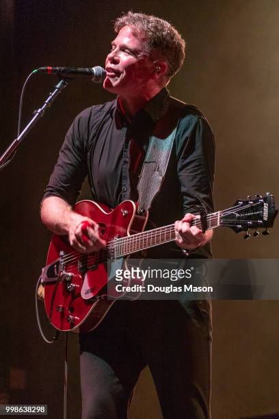 Josh Ritter performs during the Green River Festival 2018 at Greenfield Community College on July 13, 2018 in Greenfield, Massachusetts.