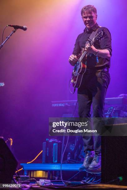 Josh Ritter performs during the Green River Festival 2018 at Greenfield Community College on July 13, 2018 in Greenfield, Massachusetts.