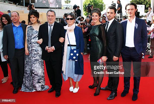 Moira Buffini, Bill Camp, Lola Frears, Director Stephen Frears and wife Anne Rothenstein, Tamsin Greig, Dominic Cooper and Luke Evans attend the...