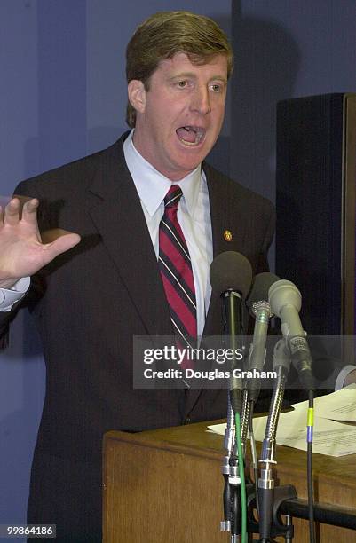 Patrick Kennedy, D-RI., during a press conference at the DNC headquarters on the RICO suit he and the DCCC are filing against Majority Whip Tom...