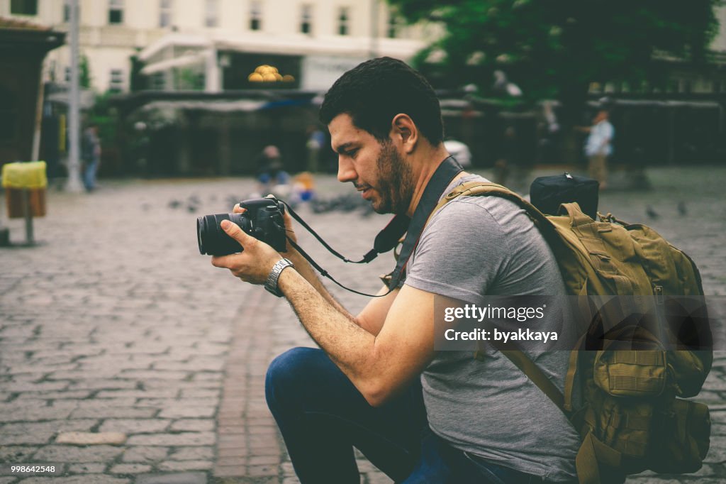 Male street photographer