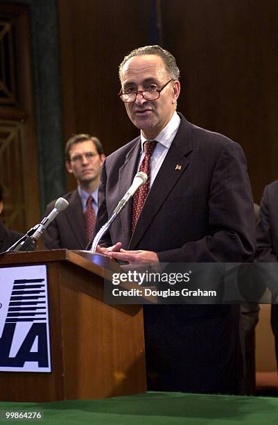 Charles Schumer, D-N.Y. During a press conference to announce a "Unidos for America" by the National Hispanic Leadership Agenda.