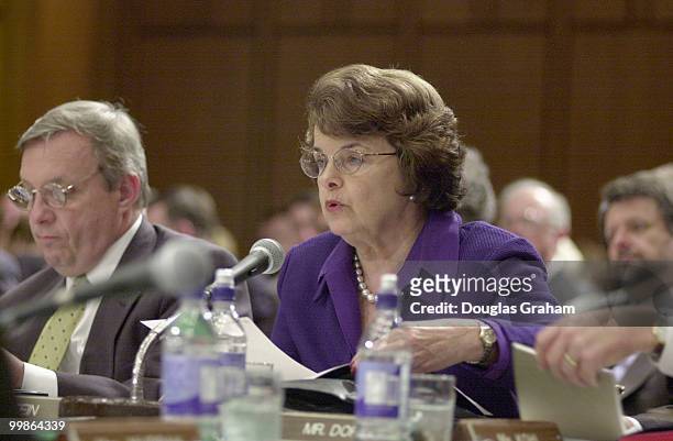 Dianne Feinstein, D-CA., during the Senate Appropriations Committee markup.