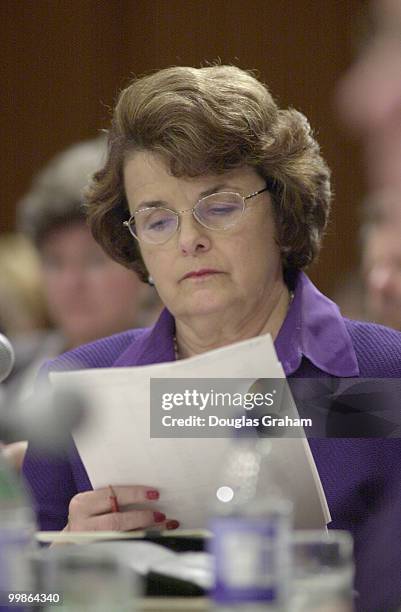 Dianne Feinstein, D-CA., during the Senate Appropriations Committee markup.