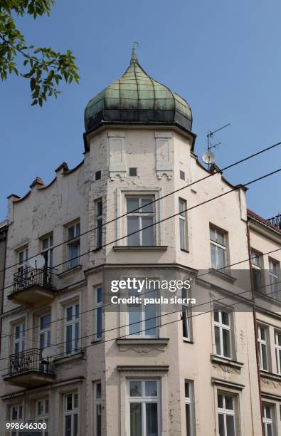 view of apartment buildings - lesser poland voivodeship stock pictures, royalty-free photos & images