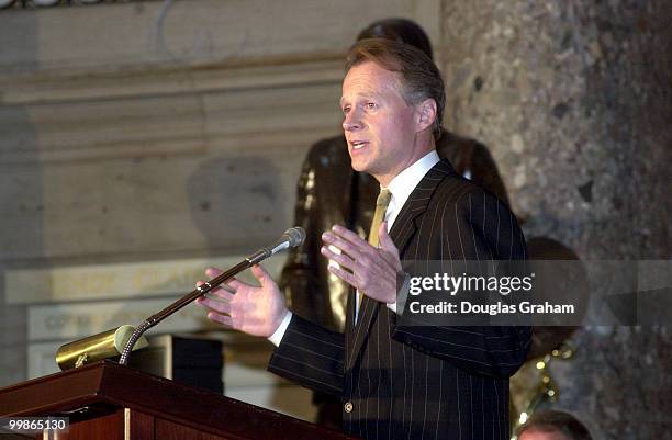 David Dreier, R-Ca., during the invocation for the Joseph Moakley Memorial.