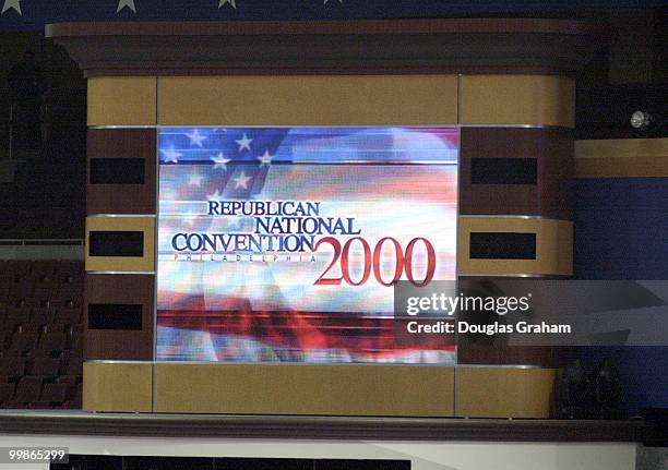 Big Screen T.V. At the 2000 Republican Convention at the First Union Center in Philadelphia, Pa.