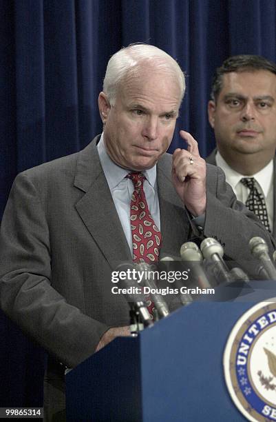 John McCain, R-Ariz., during the internet privacy press conference.