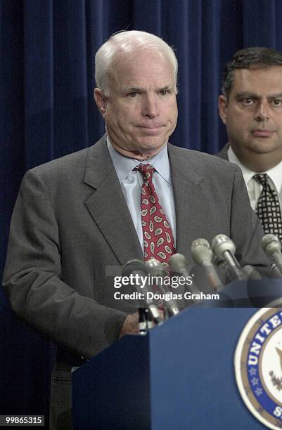 John McCain, R-Ariz., during the internet privacy press conference.