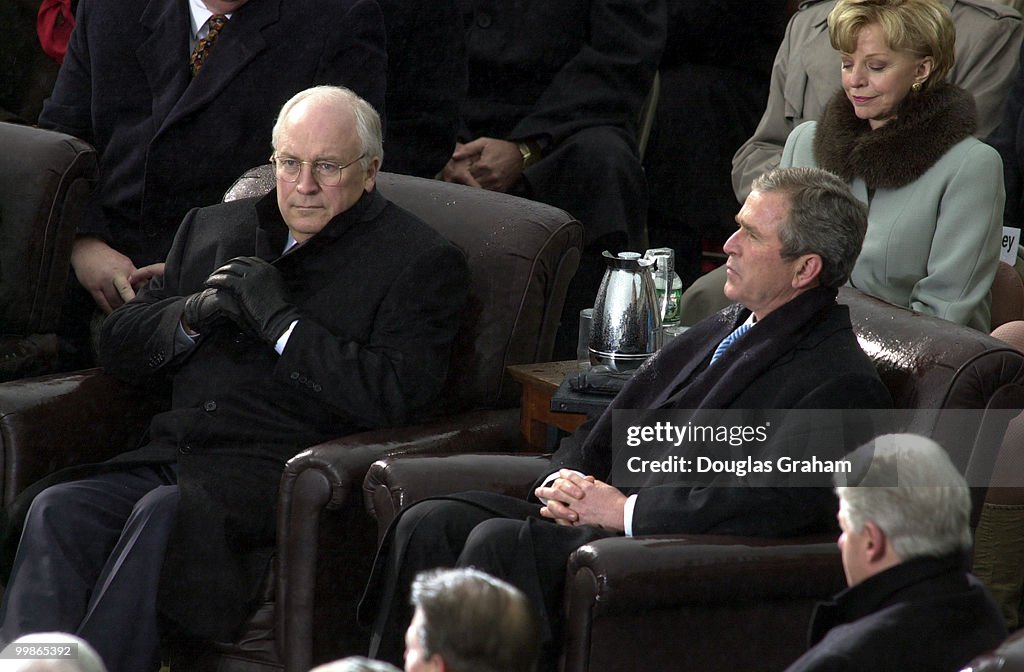 2001 Inauguration Dick Cheney and George W. Bush during the during the Inauguration of ...