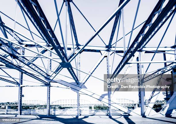 architecture - bridge detail - hdr - truss bridge stock pictures, royalty-free photos & images