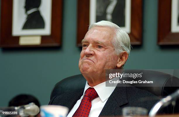 Chairman Ernest F. Hollings, D-S.C., during the Senate Commerce full committee hearing on " Protecting Content in a Digital Age: Promoting Broadband...