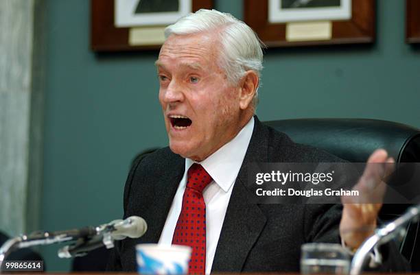 Chairman Ernest F. Hollings, D-S.C., during the Senate Commerce full committee hearing on " Protecting Content in a Digital Age: Promoting Broadband...