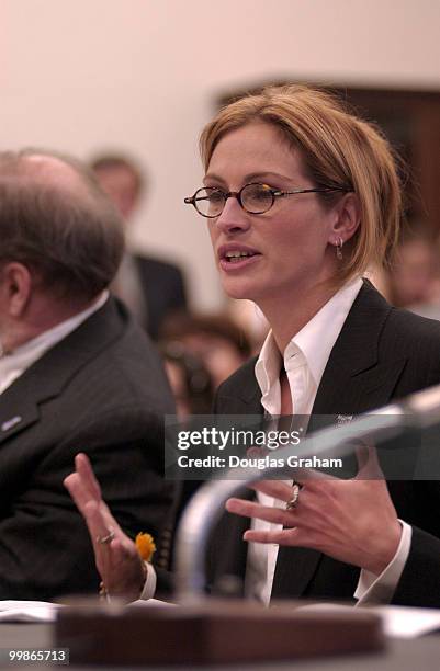 Actress Julia Roberts, testifies before the House Labor, Health, Human Services and Education Appropriations Subcommittee hearing on Rett Syndrome.