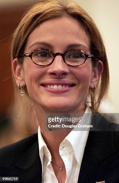 Actress Julia Roberts, testifies before the House Labor, Health, Human Services and Education Appropriations Subcommittee hearing on Rett Syndrome.