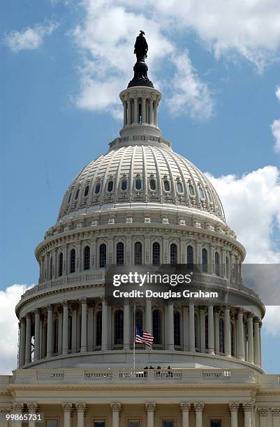 Flags were at half mast on the U.S. Capitol during the Twenty-first Annual National Peace Officers Memorial Service. In 2001, 233 law enforcement...