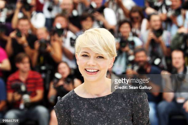 Actress Michelle Williams attends the "Blue Valentine" Photocall at the Palais des Festivals during the 63rd Annual Cannes Film Festival on May 18,...
