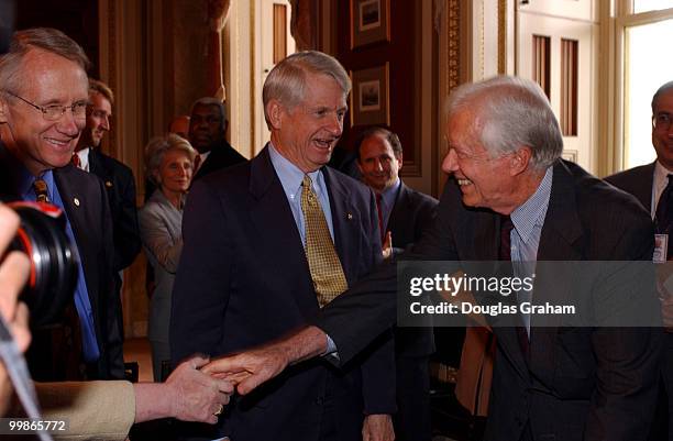 President Jimmy Carter during a meeting with members of Congress to urge normalizing relations with Cuba.