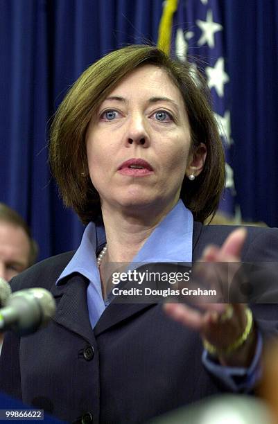 Maria Cantwell, D-WA., during a press conference to introduce the democratic freshmen senators.