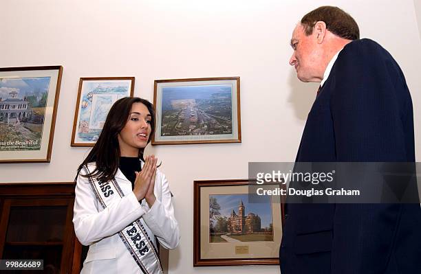 Amelia Vega: Miss Universe 2003 Spokesperson of the International AIDS Candlelight Memorial will meet with Richard Shelby, R-AL.