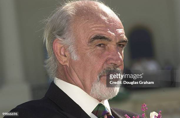 Actor Sean Connery, at the Tartan Day Ceremony. The actor received the William Wallace Award for outstanding contributions to Scotland and the world.