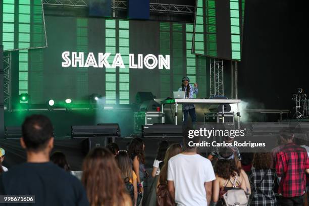 Shaka Lion performs during Day 1 of NOS Alive Festival 2018 on July 12, 2018 in Lisbon, Portugal.