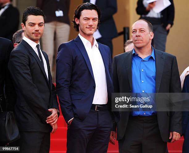 Actors Dominic Cooper, Luke Evans and Bill Camp attend the "Tamara Drewe" Premiere at Palais des Festivals during the 63rd Annual Cannes Film...