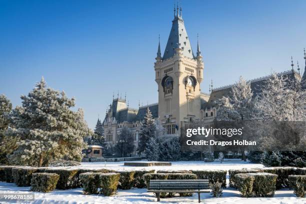 palace of culture iasi, romania - iasi romania stock pictures, royalty-free photos & images