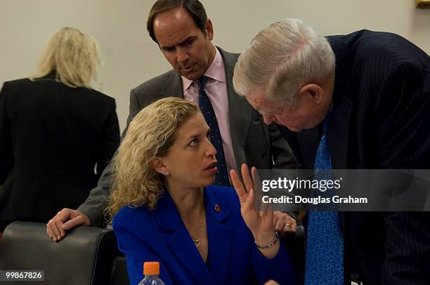 Debbie Wasserman Schultz, D-FL., Zach Wamp, R-TN., and John P. Murtha, D-PA., during the House Appropriations Committee War, Veterans Supplemental...