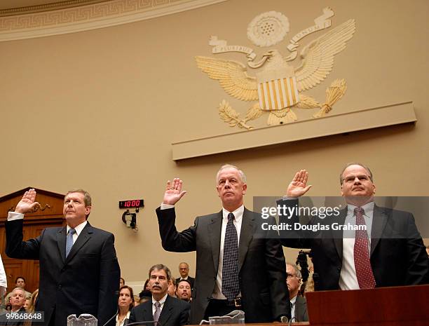 The swearing in of Robert Malone, chairman and president, BP America, Inc., Houston, Texas; Steve Marshall, president, BP Exploration Alaska, Inc.,...