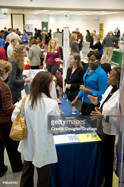 The job fair at the Germanna Community College, Daniel Technology Center in Culpeper Virginia on November 23, 2009. The job fair was hosted by...