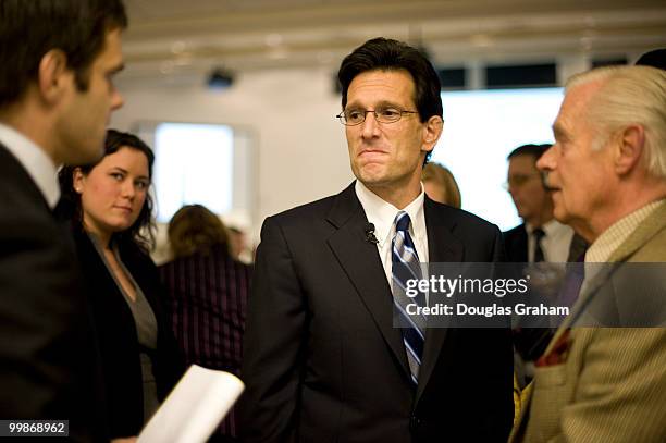 Congressman Eric Cantor, R-VA, makes his rounds at the Germanna Community College, Daniel Technology Center in Culpeper Virginia on November 23,...