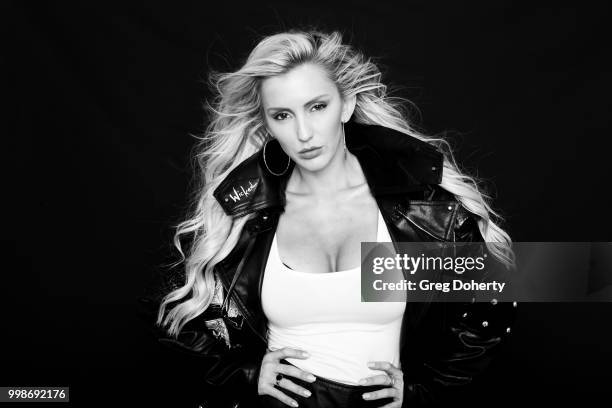 Model and Actress Amanda Paris attends the Giveback Day at The Artists Project on July 11, 2018 in Los Angeles, California.