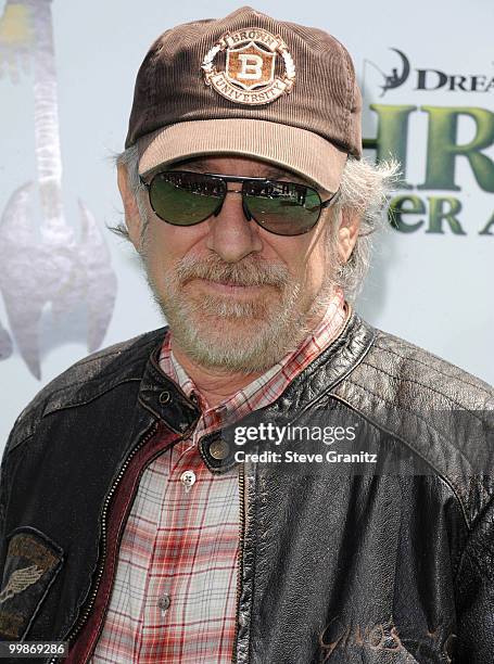 Steven Spielberg attends the "Shrek Forever After" Los Angeles Premiere at Gibson Amphitheatre on May 16, 2010 in Universal City, California.