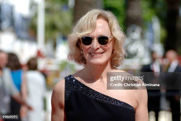 Actress Glenn Close attends the 'Tamara Drewe' Premiere held at the Palais des Festivals during the 63rd Annual International Cannes Film Festival on...