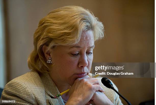 Chairman Mary Landrieu, D-LA., during the Senate Energy and Natural Resources Committee, full committee hearing on the impacts of climate change on...