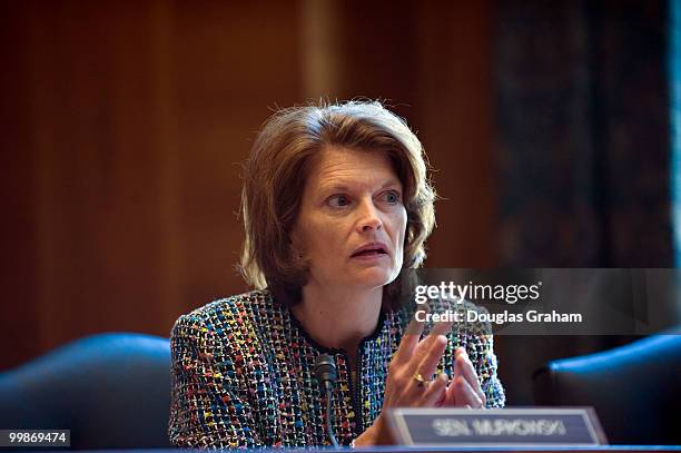 Lisa Murkowski, R-AK., during the Senate Energy and Natural Resources Committee, full committee hearing on the impacts of climate change on the...