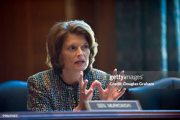 Lisa Murkowski, R-AK., during the Senate Energy and Natural Resources Committee, full committee hearing on the impacts of climate change on the...