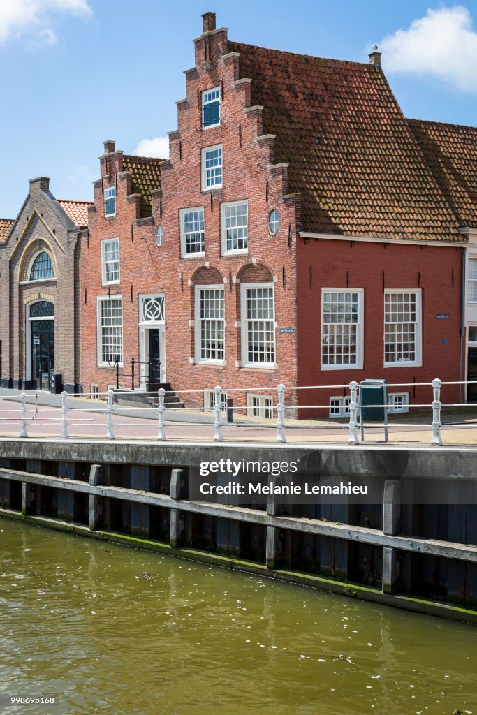 Gabble Typical Dutch Red Brick Gabble House Facade The Netherlands High-Res ...