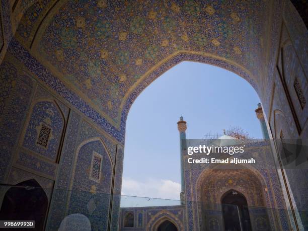 jameh mosque of isfahan, iran - província de isfahan - fotografias e filmes do acervo